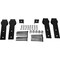 Ekena Millwork Exterior Dummy Roller Series Double-Panel Hardware Set, 4 Fixed J-Strap Hangers (track not included) GB6004EHPMB - alternate 1